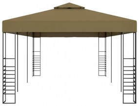 tópszínű kerti pavilon 6 x 3 x 2,7 m 180 g/m²