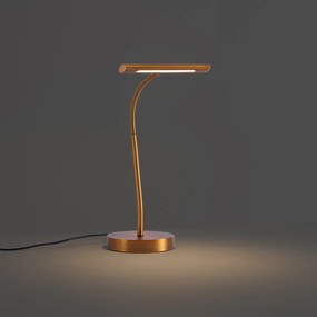 Art Deco asztali lámpa bronz LED-del - Tableau