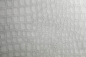 Fehér vinil tapéta, amely krokodilbőrt utánoz