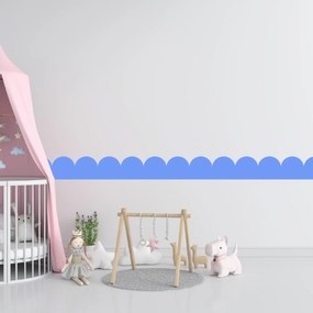 PIPPER. Textil öntapadó tapéta - Mini Ív - Halványkék színű Szín: Sötét