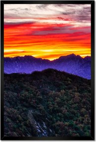 Poszterek keretben 40x60 Hegyi táj nyugattal