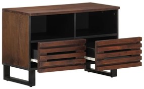barna tömör mangófa TV-szekrény 70 x 34 x 46 cm