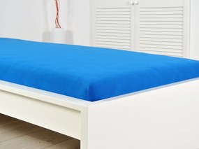 Jersey lepedő kiságyba EXCLUSIVE 60x120 cm királykék
