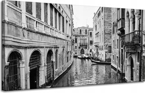 Velence Vászonkép Kilátás fekete-fehér 120X60