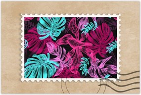 Monstera poszter 120x80 Levelek színben