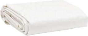 vidaXL fehér ponyva 5 x 8 m 650 g/m²