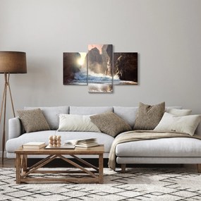 Kép - Az óceán sziklái és hullámai (90x60 cm)