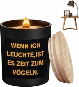 Befőttes üveg illatgyertya cédrusfa aromával romantikus