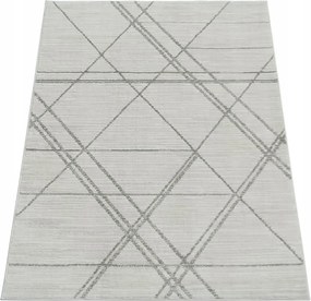 Szőnyeg 120x180 Krém Modern Puha Hálószoba Nappali Geometrikus