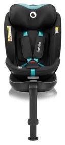 Lionelo NAVY i-Size 40-150 cm autósülés alapozóval, fekete/türkiz