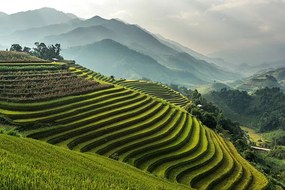 Művészeti fotózás Rice fields on terraced of Mu, wiratgasem, (40 x 26.7 cm)