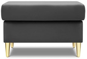 Világosszürke bársony lábtartó Kyoto – Cosmopolitan Design