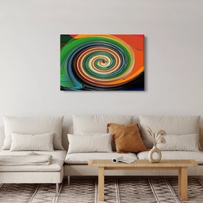 Absztrakt kép - színes spirál (90x60 cm)