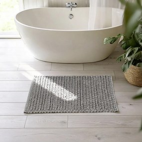 Szürke textil fürdőszobai kilépő 50x80 cm Solivo – Wenko