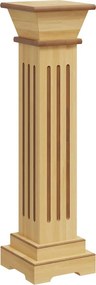 vidaXL klasszikus faszínű MDF szögletes oszlop virágállvány 17x17x66cm