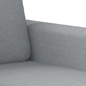vidaXL kétszemélyes világosszürke szövetkanapé 140 cm