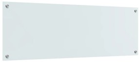 Konyhai Csempe Fehér 120x40x0,6 cm Edzett Üveg