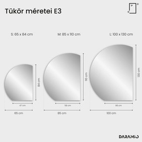 Kerek tükör LED világítással E3
