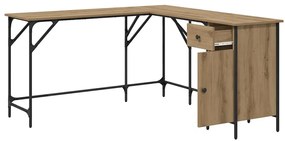 vidaXL Asztal Artisan tölgy 141 x 141 x 75 cm Faanyag