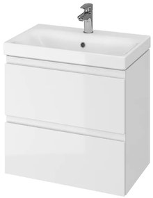 Cersanit Moduo Slim 60 akasztós szekrény + mosdó, fehér fényű, S801-227-DSM