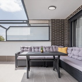 RENDL SONO 30 felületre szerelhető fekete műanyag 230V LED 30W IP65 3000K 4000K 6000K