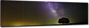 Vászonkép 170x50 Csillagos éj