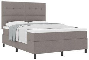 Box Spring Ágy Matraccal Taupe 140x200 cm Szövet