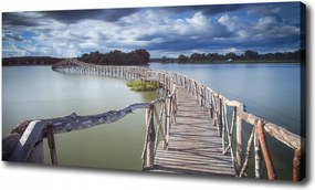 Vászonkép Fa híd 100x70 cm