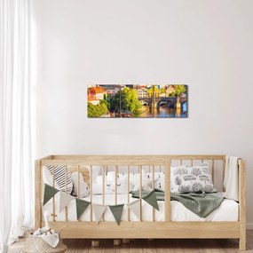 Kép - Prága (órával) (90x30 cm)