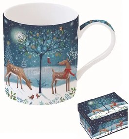 Porcelánbögre 350ml dobozban,With Love at Christmas, Deers