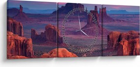 Kép - Hunts Mesa (órával) (90x30 cm)