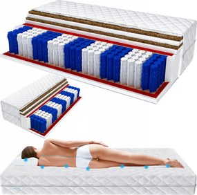 Prémium rugós matrac 5W1 200x200 6w1 26cm H5/H3 200g/m2 Dupla