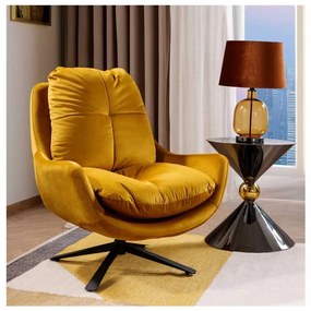 Treviso Velvet fotel, sárga