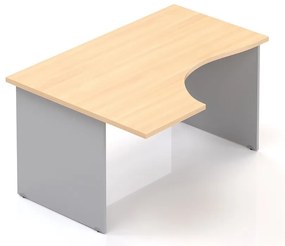 Visio LUX ergonomikus asztal 136 x 100 cm, bal, tölgy