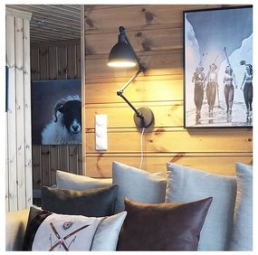 ByRydens 2827660-4000 - Dimmelhető fali lámpa BAZÁR 1xE27/5W/230V fekete