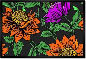 Poszterek keretben 60x40 Virágok Levelek