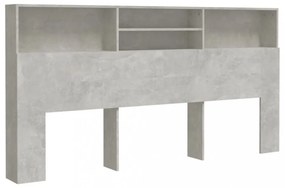 betonszürke áthidaló szekrény 200 x 19 x 103,5 cm
