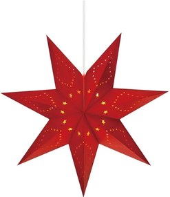 Piros függő karácsonyi fénydekoráció Saturnus – Markslöjd