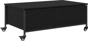 vidaXL Dohányzóasztal Fekete tölgy 91 x 55 x 32 cm Faanyag