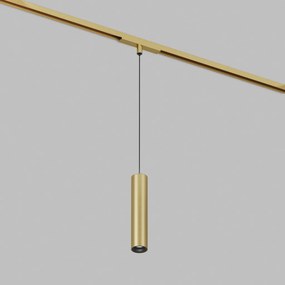 DK/EU-5744-SB Shine Track light, SPOT 3000 series, D40*H200*L1500mm wire, LED, 48V DC, 8W, RA≥90, 3000K, IP20, satin brass color, aluminum — DK/EU-5744-SB