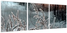 Kép - Fagyott rét (órával) (90x30 cm)