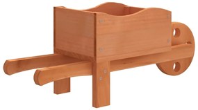 2 db tömör fenyőfa talicska növénytartó 47 x 15 x 19 cm