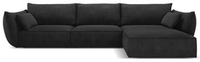 Sötétszürke sarokkanapé (jobb oldali) Vanda – Mazzini Sofas