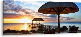 Kép - Naplemente Mauritiuson (120x50 cm)
