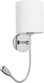 Rabalux beltéri fali lámpa e27 40w króm/fehér alabástrom üveg larkin