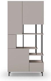 Krémszínű könyvespolc 84x175 cm Perla – Marckeric