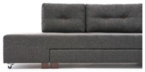 Sötétszürke kinyitható sarokkanapé (jobb oldali) Manama – Balcab Home