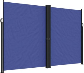 vidaXL kék behúzható oldalsó napellenző 220 x 1200 cm