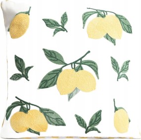 Kiran párnahuzat dekoratív citrom hímzéssel 45x45cm Homla