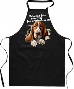 Konyhai Kötény fekete Grillezővel ajándék FA_722_cz